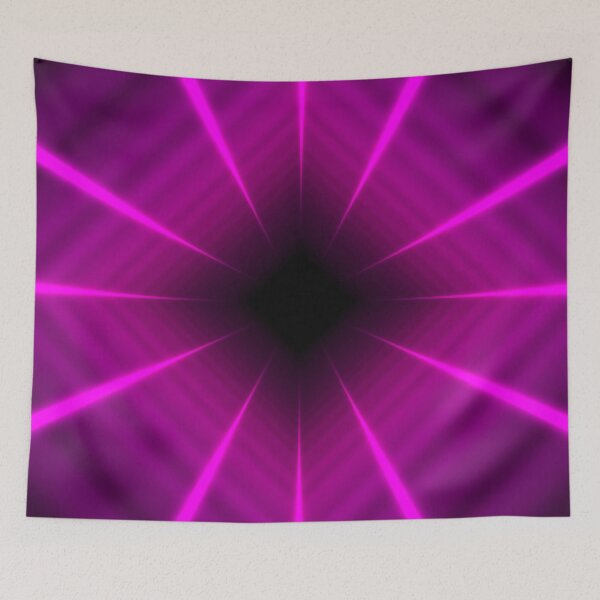 Item preview, Rotated Magenta Square Tunnel designed and sold by Electric Shock!! Design.