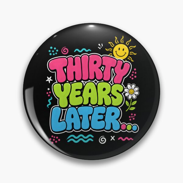 Item preview, Thirty Years Later Retro Bubble Letter 30th Birthday designed and sold by metalsnak.