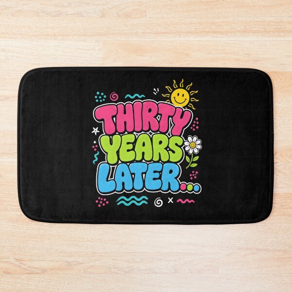 Item preview, Thirty Years Later Retro Bubble Letter 30th Birthday designed and sold by metalsnak.