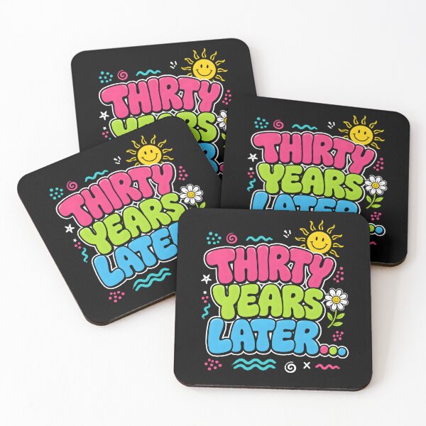 Item preview, Thirty Years Later Retro Bubble Letter 30th Birthday designed and sold by metalsnak.