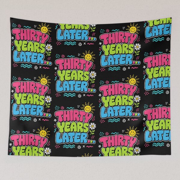 Item preview, Thirty Years Later Retro Bubble Letter 30th Birthday designed and sold by metalsnak.