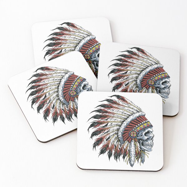 Item preview, Native American Indian Chief Skull designed and sold by DGMaxShop.