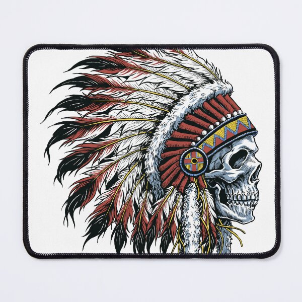 Item preview, Native American Indian Chief Skull designed and sold by DGMaxShop.