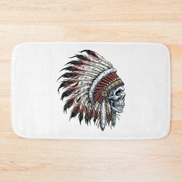 Item preview, Native American Indian Chief Skull designed and sold by DGMaxShop.