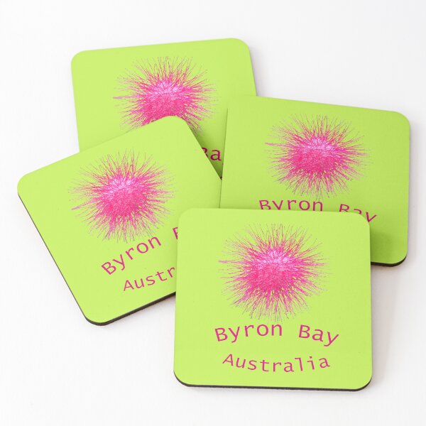 Item preview, Byron Bay Australia  PINK POM POM FLOWER-CALLIANDRA HAEMATOCEPHALA designed and sold by Andykinoz.