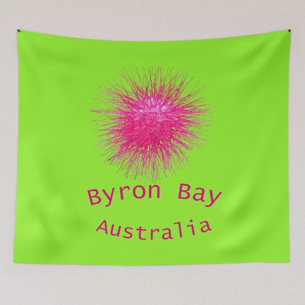 Item preview, Byron Bay Australia  PINK POM POM FLOWER-CALLIANDRA HAEMATOCEPHALA designed and sold by Andykinoz.