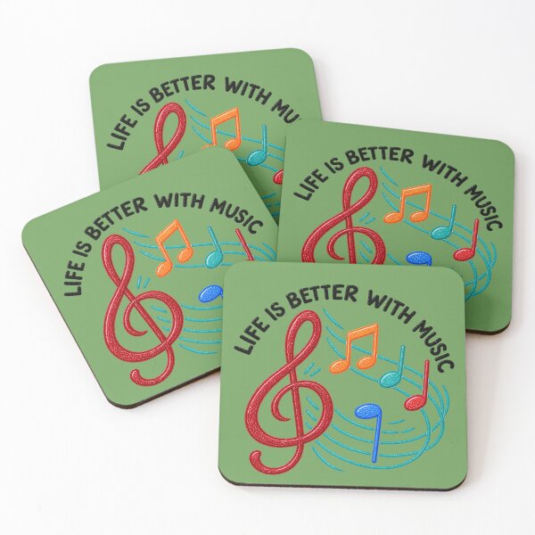 Item preview, Life Is Better With Music – Colorful Music Lover Design designed and sold by RosalesArts.