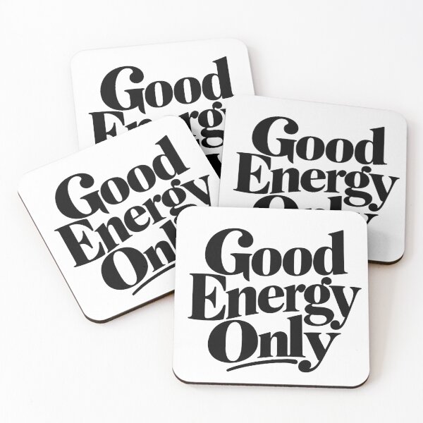 Item preview, Good Energy Only – Minimal Positive Quote designed and sold by TinyWeird.