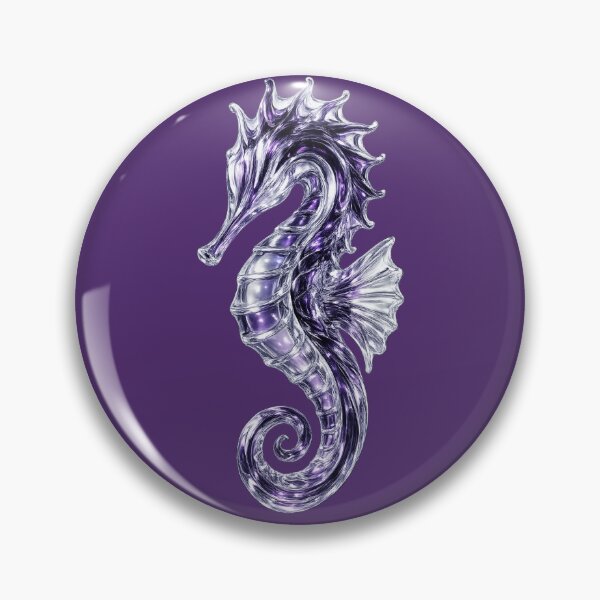 Item preview, Purple Crystal Glass Seahorse Sculpture designed and sold by LiMarchee.