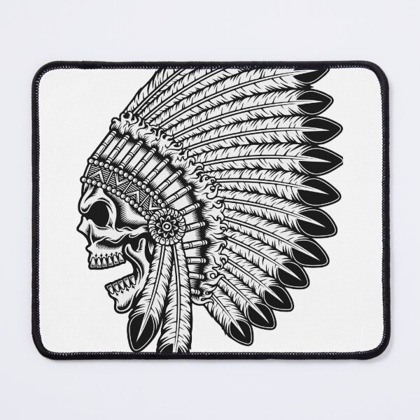 Item preview, Native American Indian Chief Skull designed and sold by DGMaxShop.