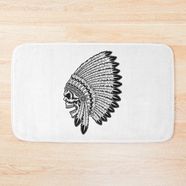 Item preview, Native American Indian Chief Skull designed and sold by DGMaxShop.