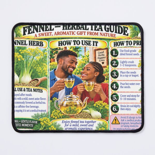 Item preview, Fennel Herbal Tea Illustrated Guide designed and sold by New Wave Artworks & Odds &Ends.
