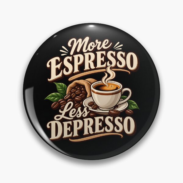 Item preview, More Espresso Less Depresso Funny Coffee Beans Caffeine Lover Vintage designed and sold by Photo-Sphere101.