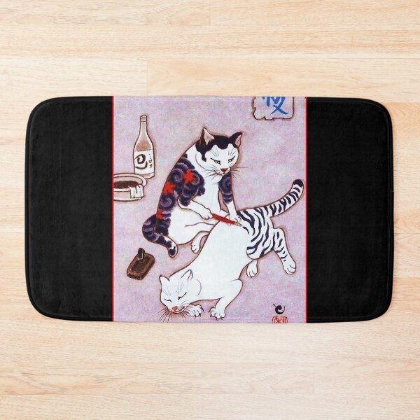 Item preview, Japanese Tattoo Cat Art - Traditional Irezumi Kitten T-Shirt designed and sold by FotoLibreStudio.