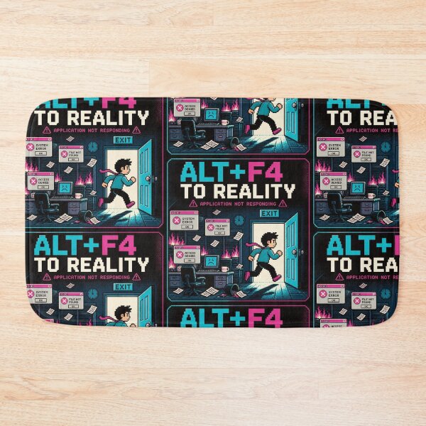 Item preview, Alt F4 To Reality Application Not Responding - Funny Gamer Shirt designed and sold by Geek Tracy Shop.