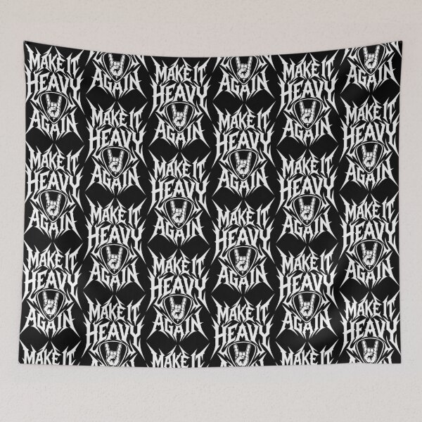 Item preview, Make It Heavy Again  Heavy Metal Typography designed and sold by Kaurisdigital.