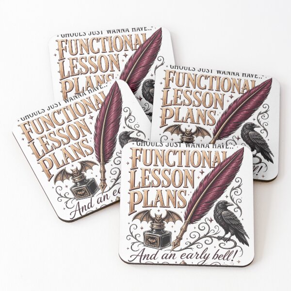 Item preview, Funny Halloween Teacher Gift Raven and Quill Graphic designed and sold by artscreat.