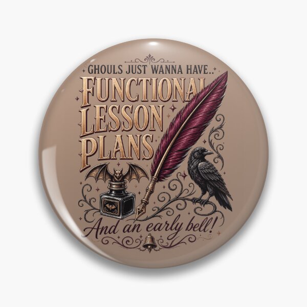 Item preview, Funny Halloween Teacher Gift Raven and Quill Graphic designed and sold by artscreat.
