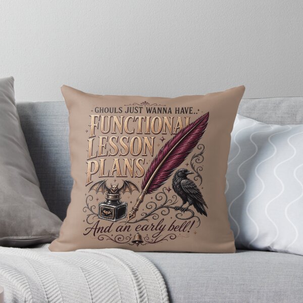 Item preview, Funny Halloween Teacher Gift Raven and Quill Graphic designed and sold by artscreat.