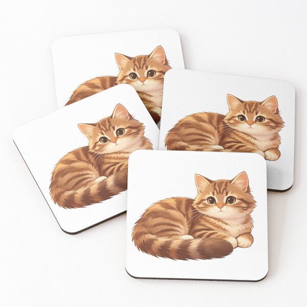 Item preview, Cute tabby kitten in warm tones designed and sold by mixoubraw.