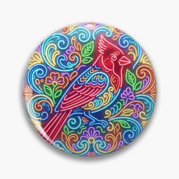 Item preview, Filleted Neon Cardinal – Luminous Song designed and sold by Esencia Argentina.