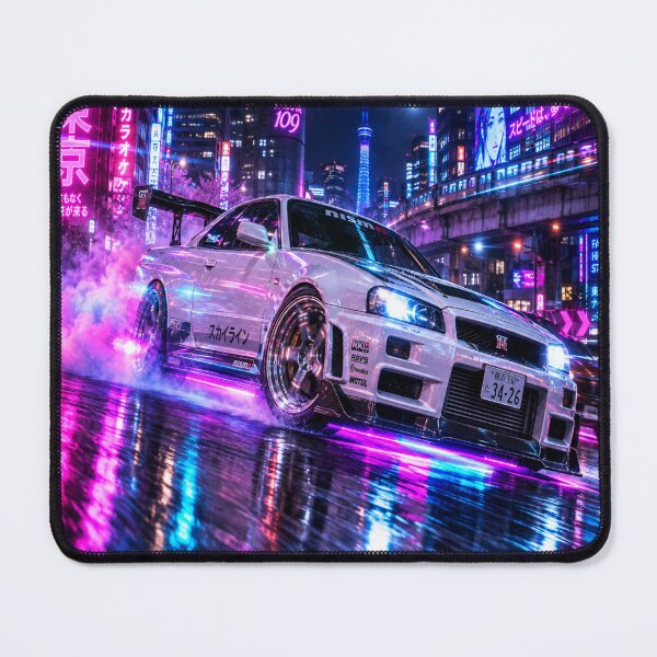 Item preview, Nissan Skyline GT-R R34 Cyberpunk Tokyo Drift designed and sold by JMAVILA ART.