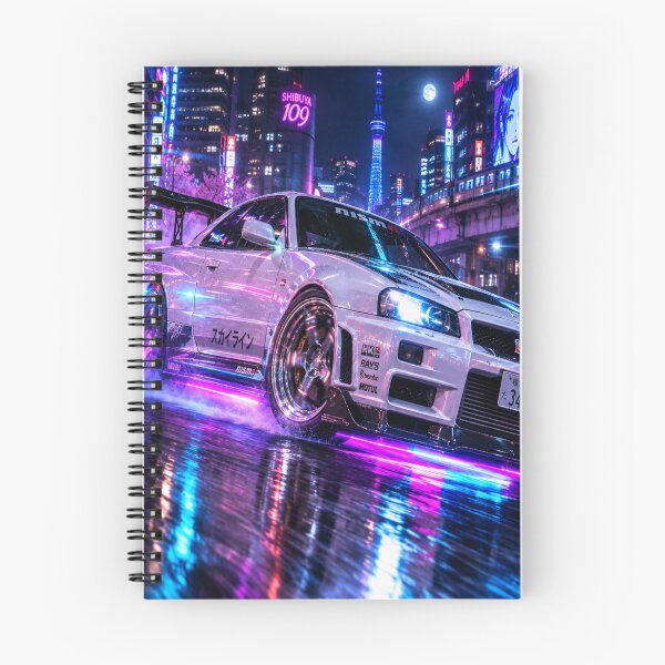 Item preview, Nissan Skyline GT-R R34 Cyberpunk Tokyo Drift designed and sold by JMAVILA ART.
