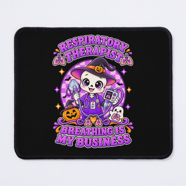 Item preview, Respiratory Therapist Halloween Skeleton Witch Purple Checkerboard designed and sold by ClinicalHubs.
