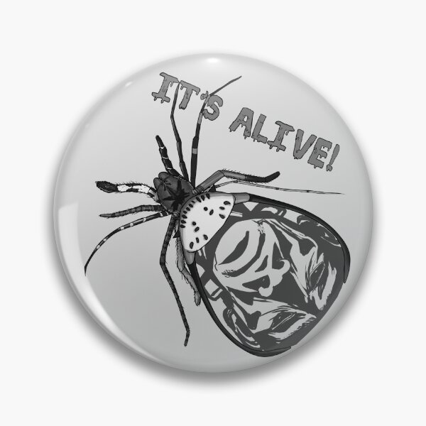 Item preview, Frankenstein's Spider It's Alive Black and White designed and sold by JoyHappySpiders.