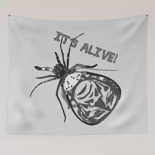 Item preview, Frankenstein's Spider It's Alive Black and White designed and sold by JoyHappySpiders.