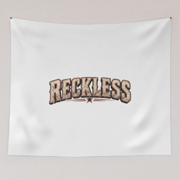 Item preview, Reckless Distressed Streetwear Text designed and sold by Inkworksbyshery.