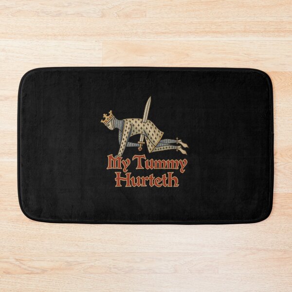 Item preview, Funny My Tummy Hurteth Medieval Knight Stomach Pain Art designed and sold by elderberry.