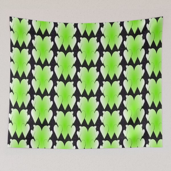 Item preview, Green Hearts Abstract Art designed and sold by born30.