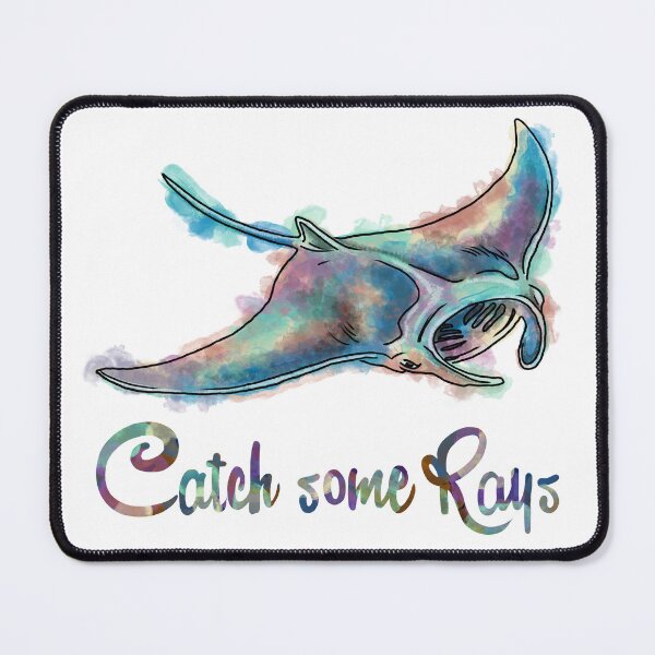 Item preview, Catch some rays, manta ray, underwater animal designed and sold by DoodlingMissy.