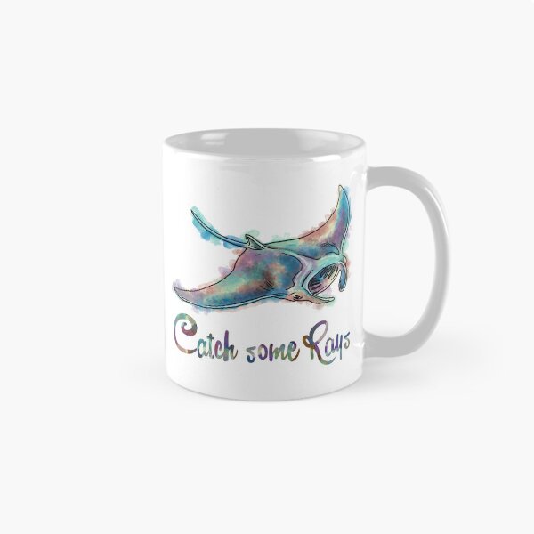 Item preview, Catch some rays, manta ray, underwater animal designed and sold by DoodlingMissy.