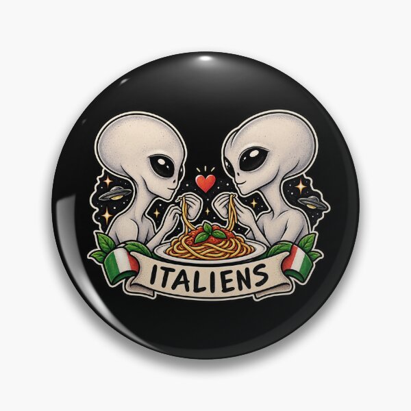 Item preview, Italiens - Funny Alien Spaghetti Pasta Pun designed and sold by DogLord.