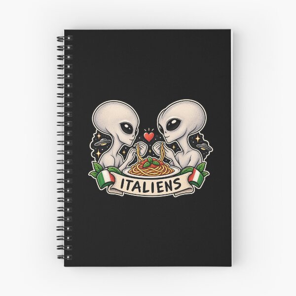 Item preview, Italiens - Funny Alien Spaghetti Pasta Pun designed and sold by DogLord.