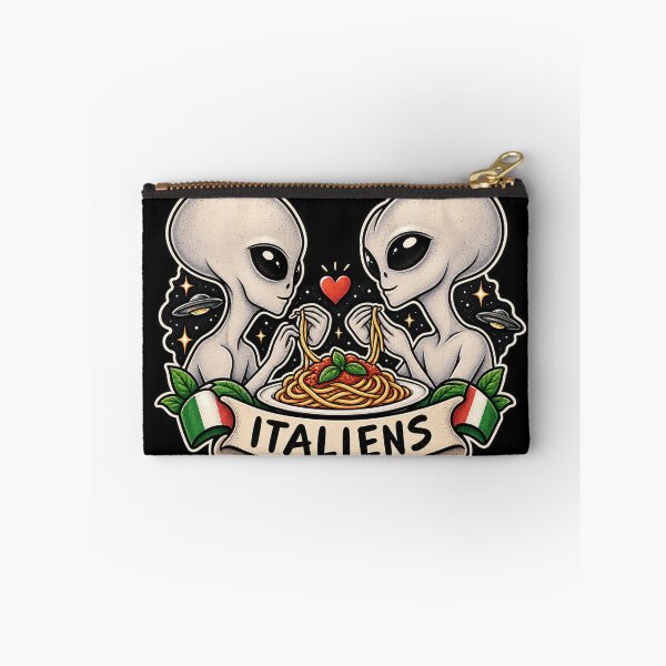 Item preview, Italiens - Funny Alien Spaghetti Pasta Pun designed and sold by DogLord.