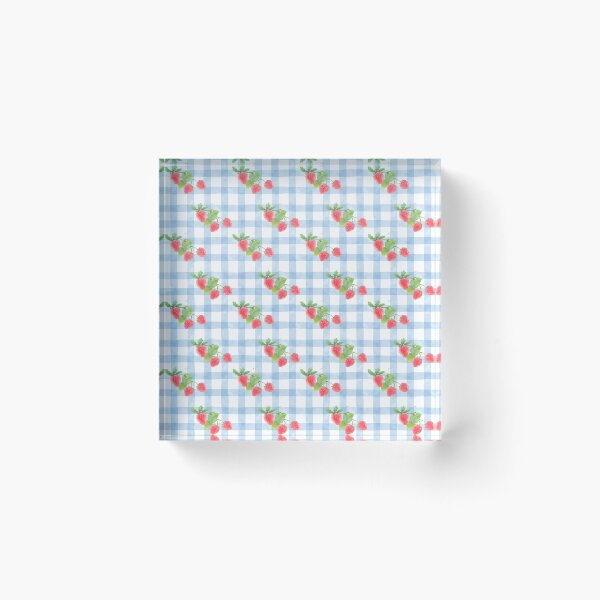 Artikelvorschau, Erdbeer-Gingham-Muster entworfen und verkauft von EeshaArshad.