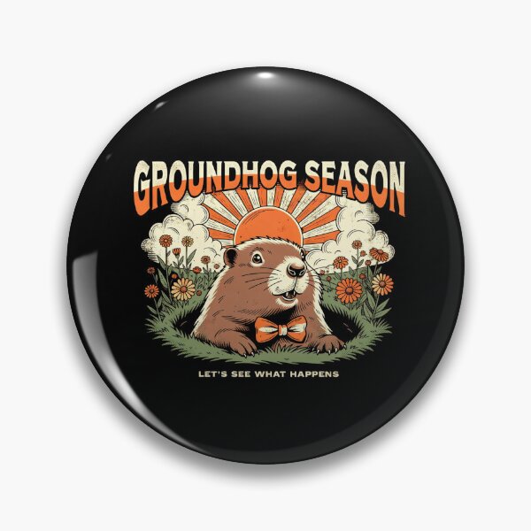 Item preview, groundhog season vintage illustration lets see what happens designed and sold by DariaOltes.
