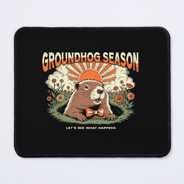 Item preview, groundhog season vintage illustration lets see what happens designed and sold by DariaOltes.