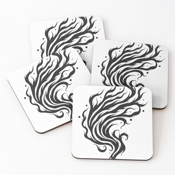 Item preview, Black Ink Filament Spool Tattoo Flash designed and sold by Qubivibe.