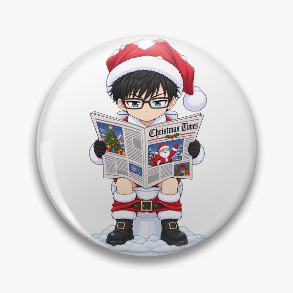 Item preview, Yukio Okumura Blue Exorcist Christmas Toilet Newspaper Humor designed and sold by mildaclairmo.