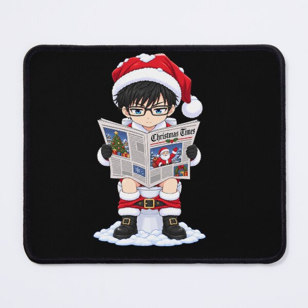 Item preview, Yukio Okumura Blue Exorcist Christmas Toilet Newspaper Humor designed and sold by mildaclairmo.