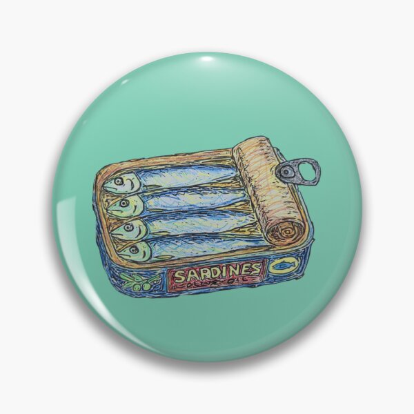 Item preview, Tin of Sardines | Can of Fish | Fish Lovers  designed and sold by Deas Creations.