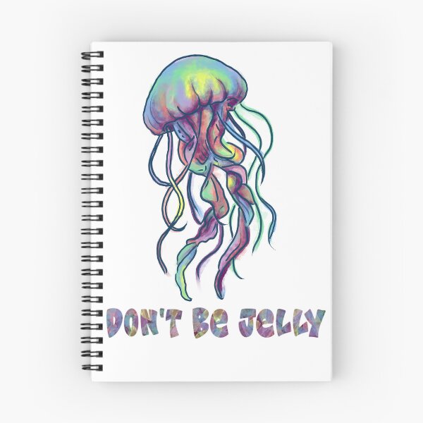 Item preview, Don't be jelly water colour jellyfish  underwater animal designed and sold by DoodlingMissy.