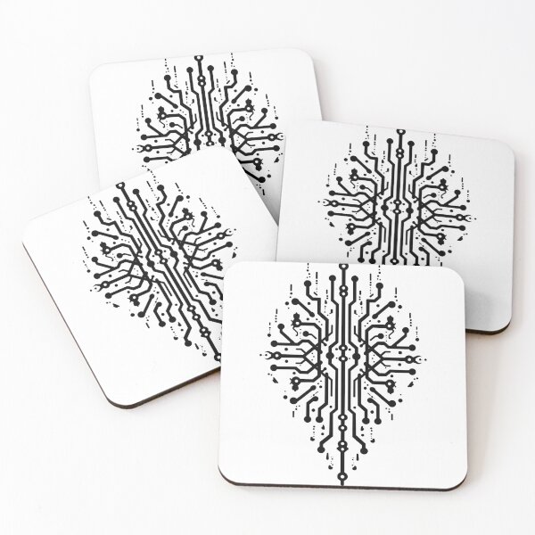 Item preview, Tribal Circuit Board Tattoo Flash designed and sold by Qubivibe.