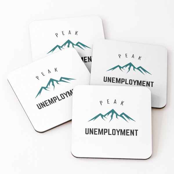 Item preview, Peak Unemployment Typography designed and sold by DoobleU.
