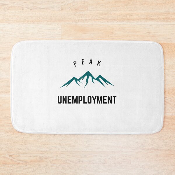 Item preview, Peak Unemployment Typography designed and sold by DoobleU.