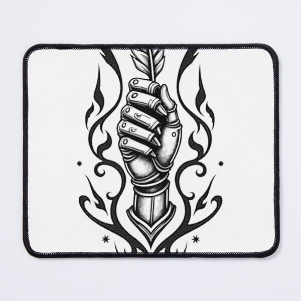 Item preview, Robotic Hand with Quill - AI Inspired Line Art designed and sold by Qubivibe.